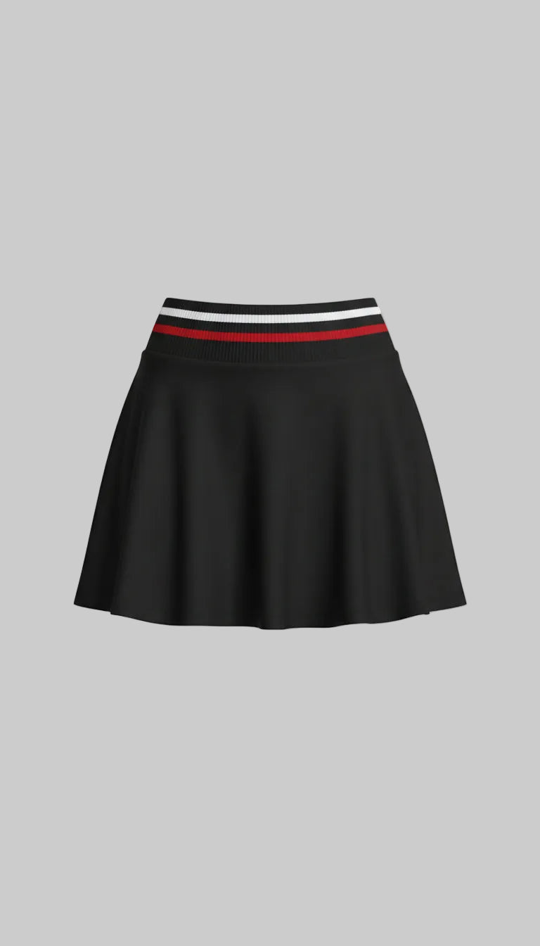 FLOW Shorts Skirt with pockets - Black