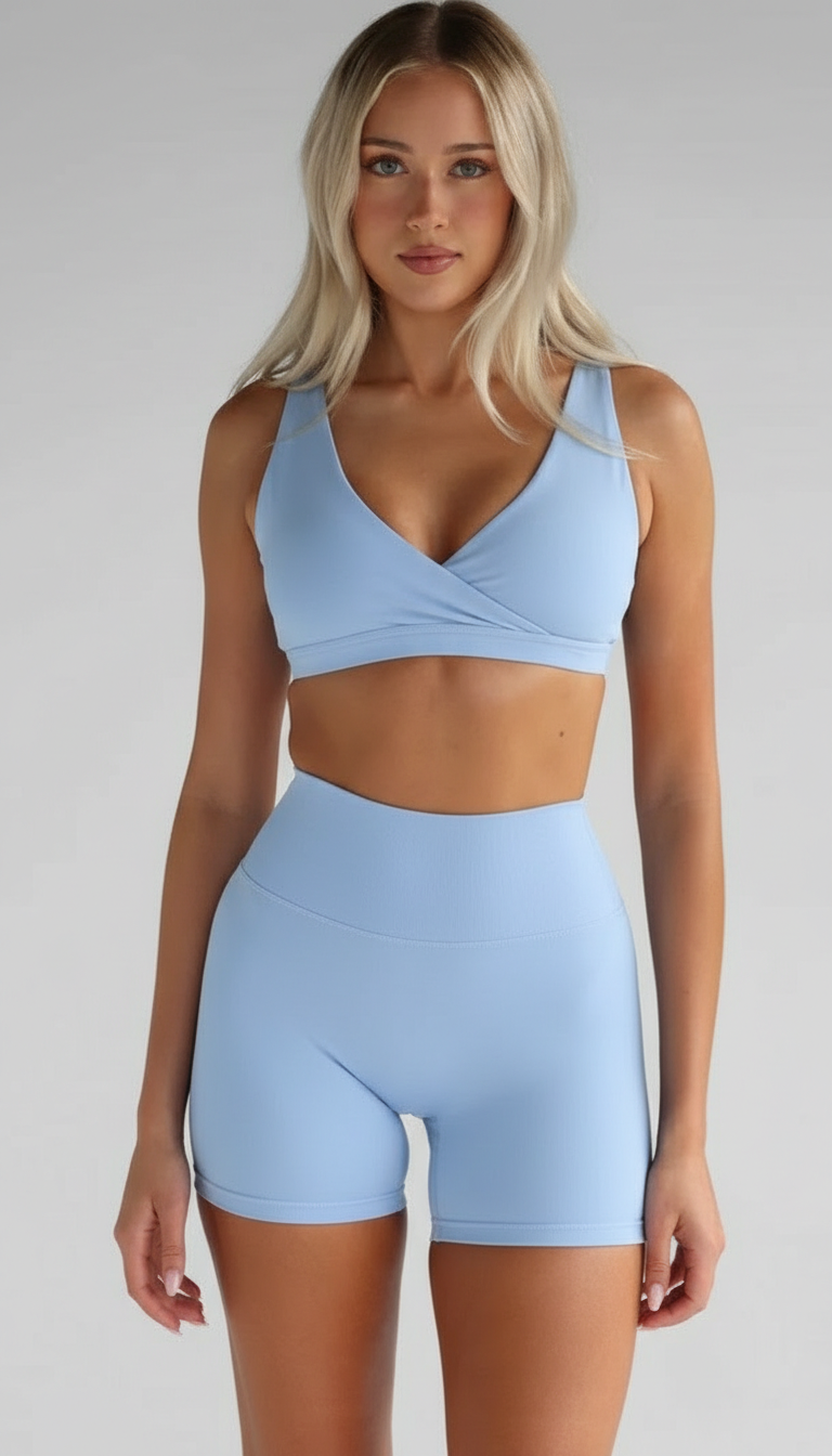 Lovertti SERENE Bike Shorts - Light Blue