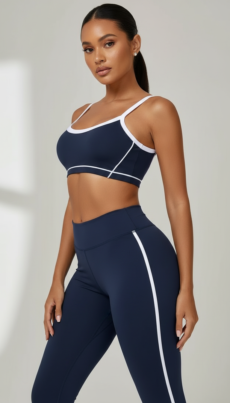 Loverrti SERENE Yoga Crop Top - Navi