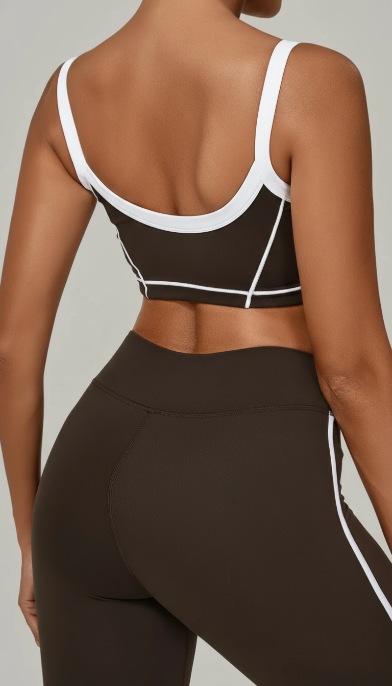 Loverrti SERENE Yoga Crop Top - Brown