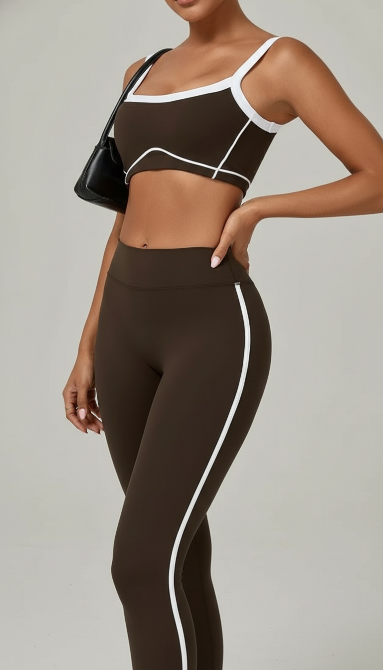 Loverrti SERENE Yoga Crop Top - Brown