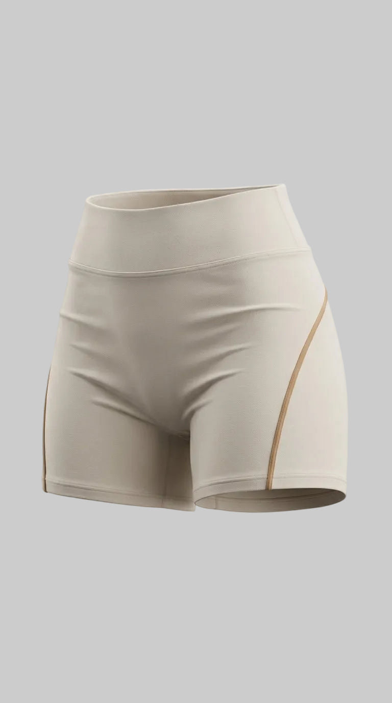 Lovertti SERENE Seamless Yoga Shorts - French Vanilla