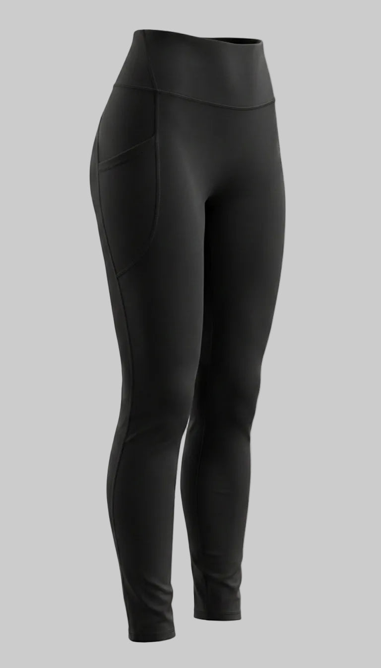Lovertti SERENE Pocket Full Length Leggings - Black