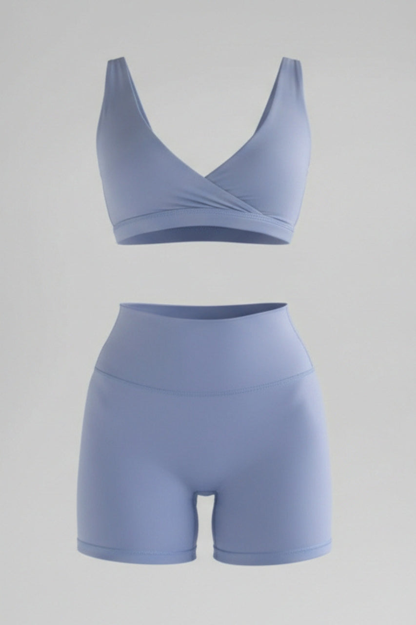 Lovertti SENERE High-Waist Pocket Shorts - Lilac