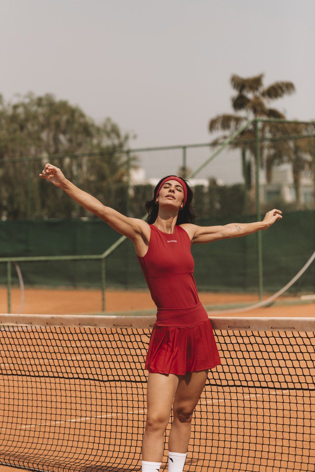 FLOW Shorts Skirt with pockets - Red