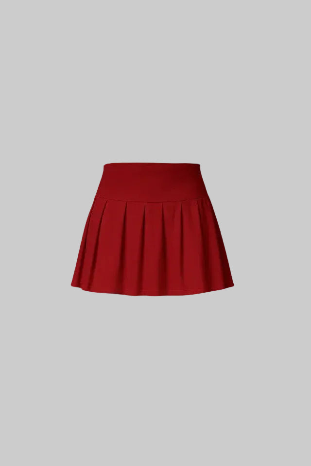 FLOW Shorts Skirt with pockets - Red