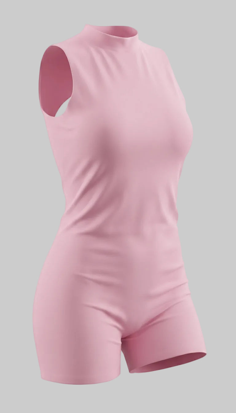 Lovertti PINK Sculpting Yoga Short Jumpsuit