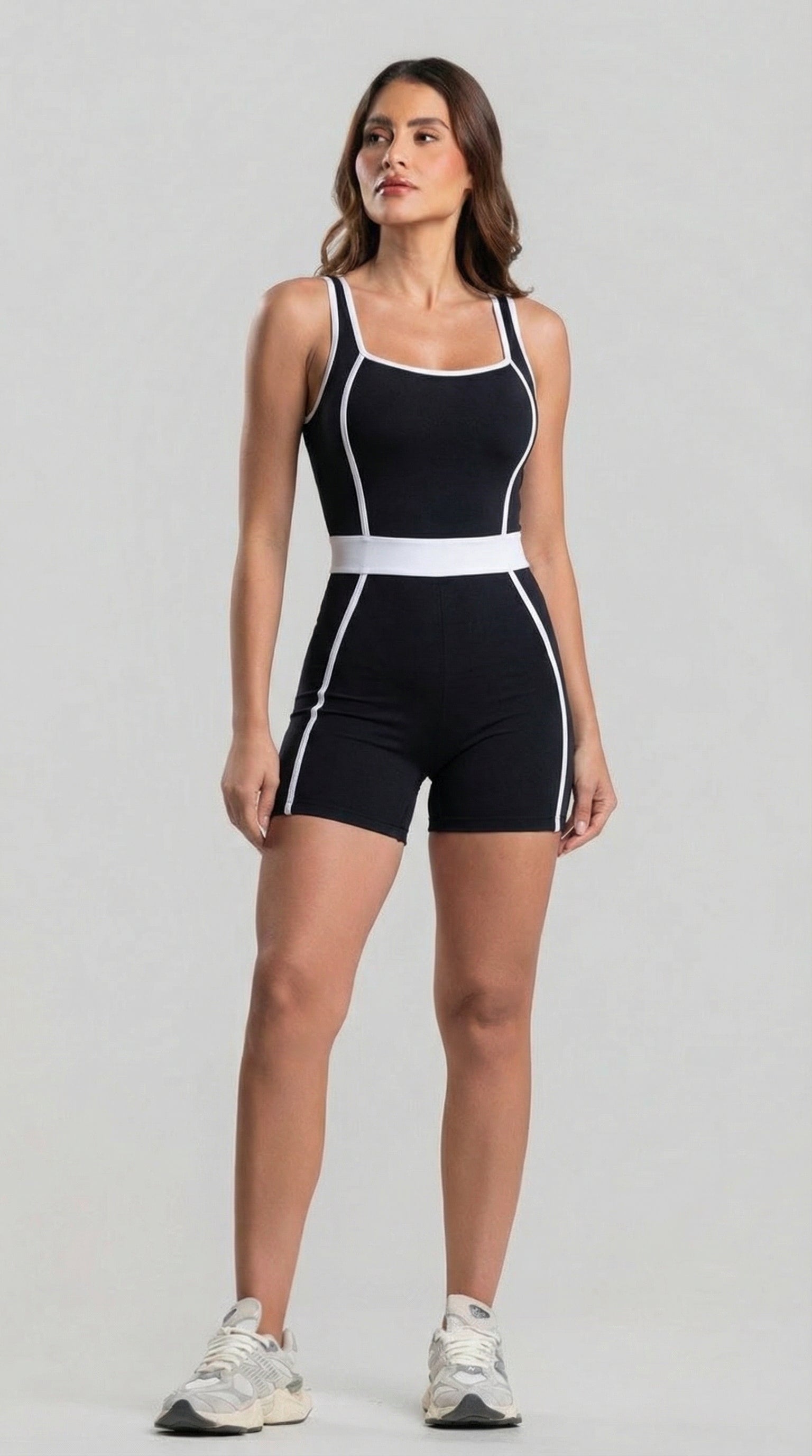 BUTTERFLY Essential Yoga Short Jumpsuit  - Black