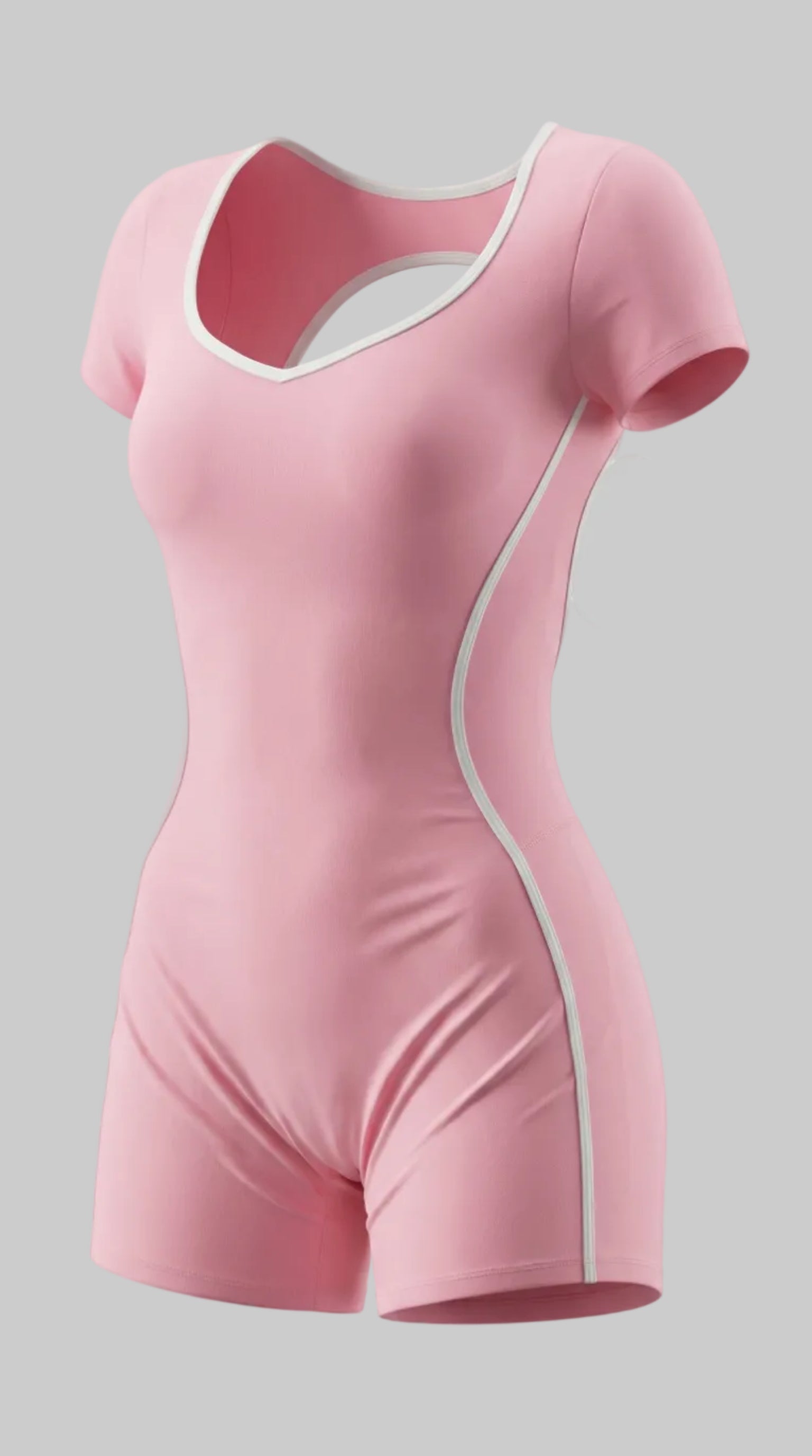 Lovertti PINK Open Back Yoga Jumpsuit