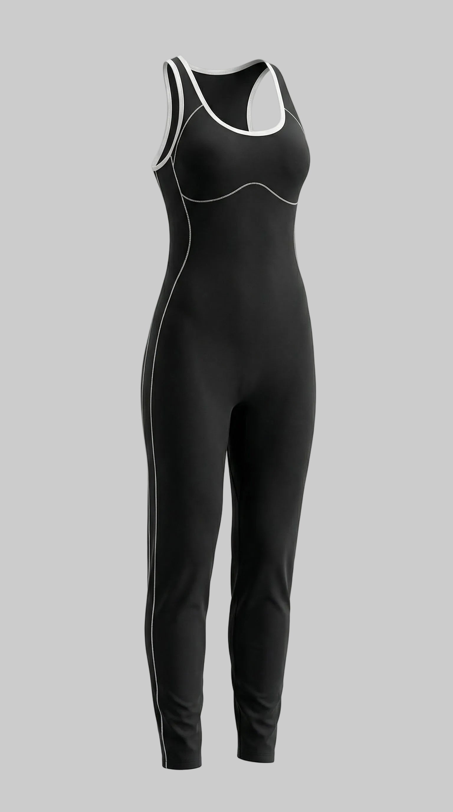 BUTTERFLY Balance Sleeveless Yoga Jumpsuit - Black