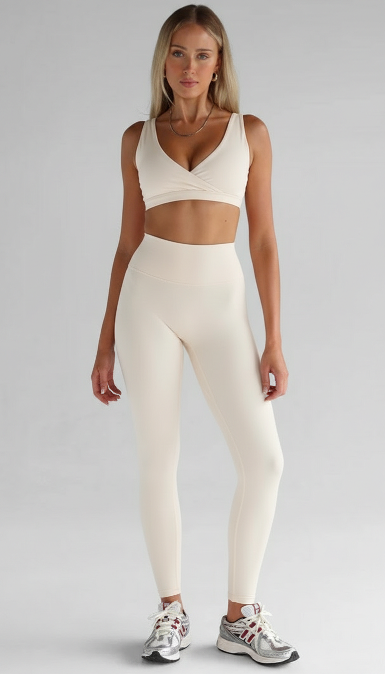 Lovertti SERENE Full Length Leggings - Cream