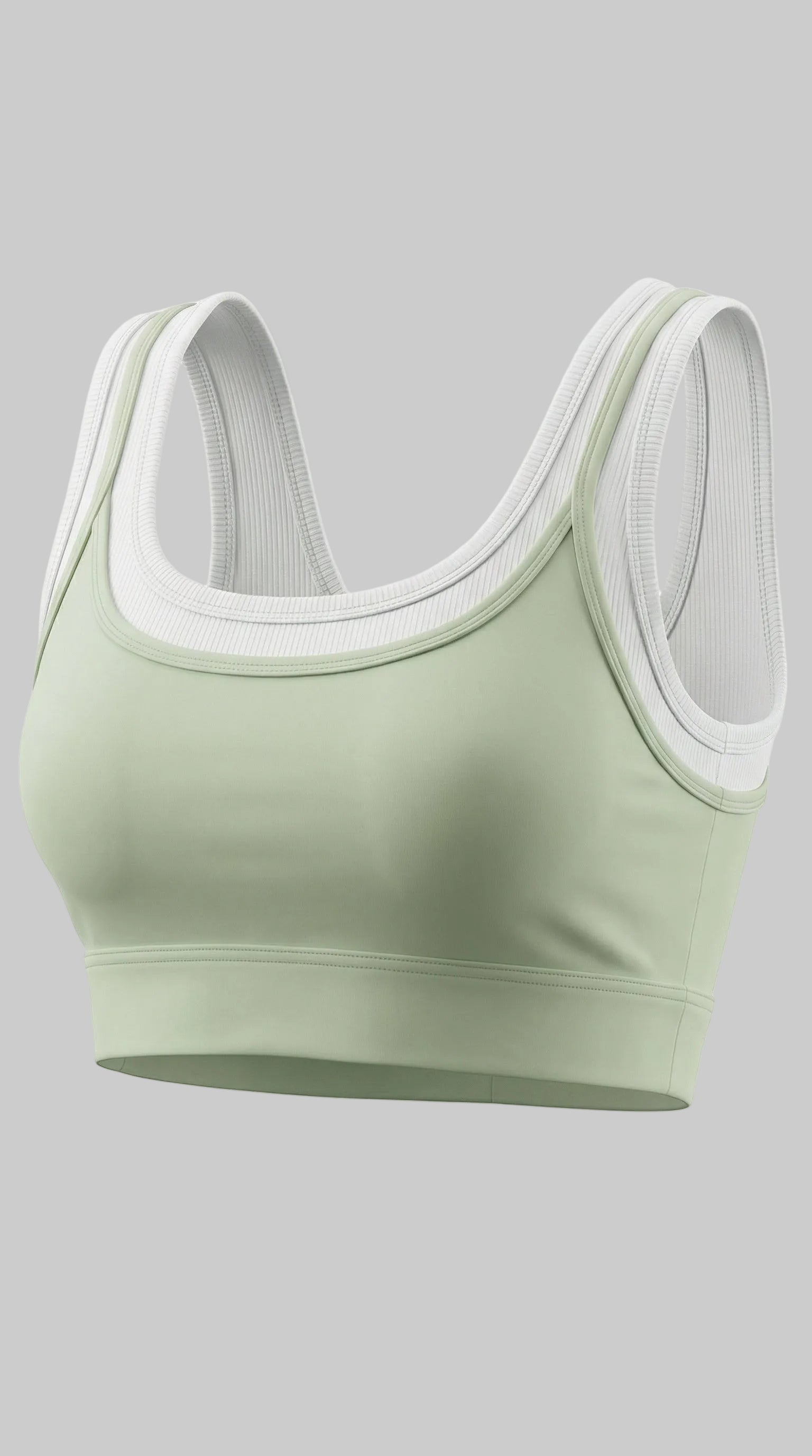 Lovertti SERENE Double Layer Crop - Light Green