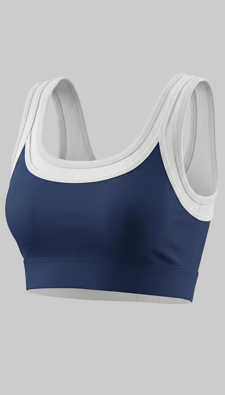 Lovertti SERENE Double Layer Crop - Navi