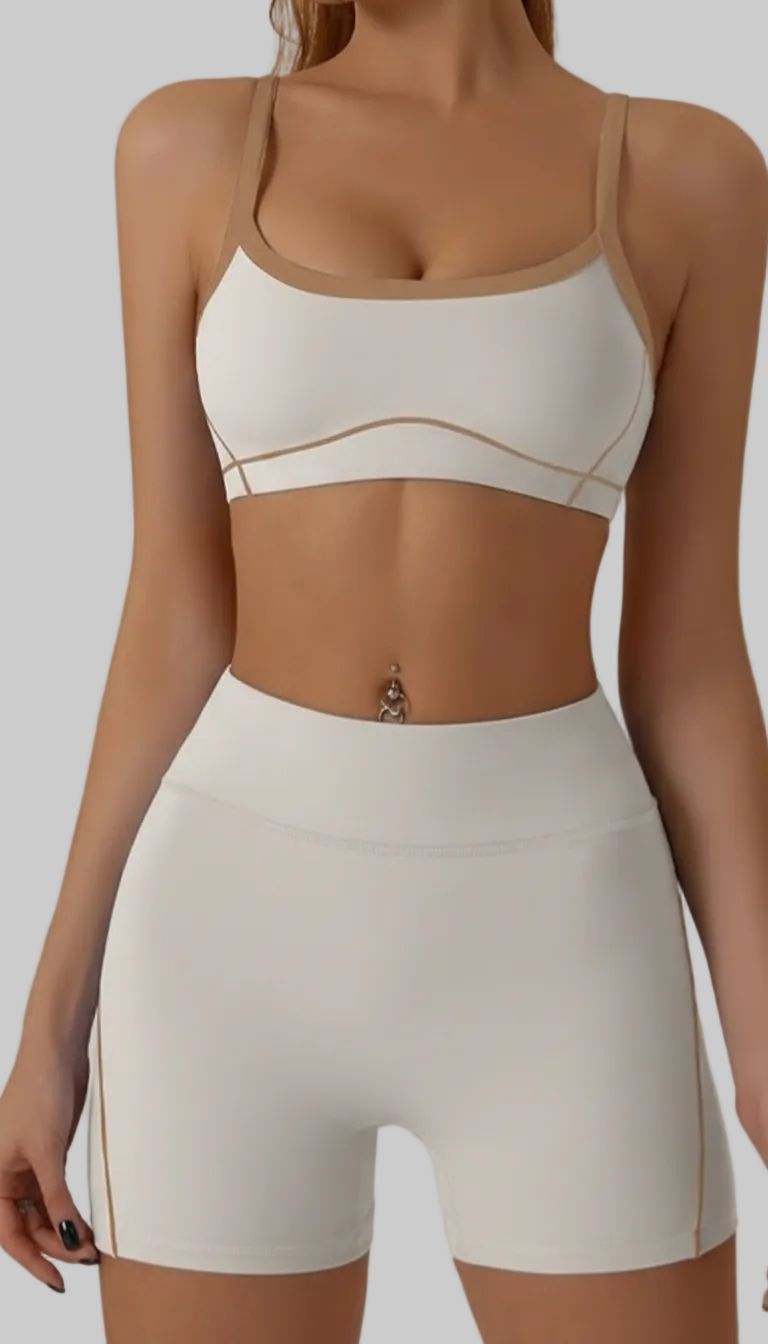 Loverrti SERENE Yoga Crop Top - French Vanilla
