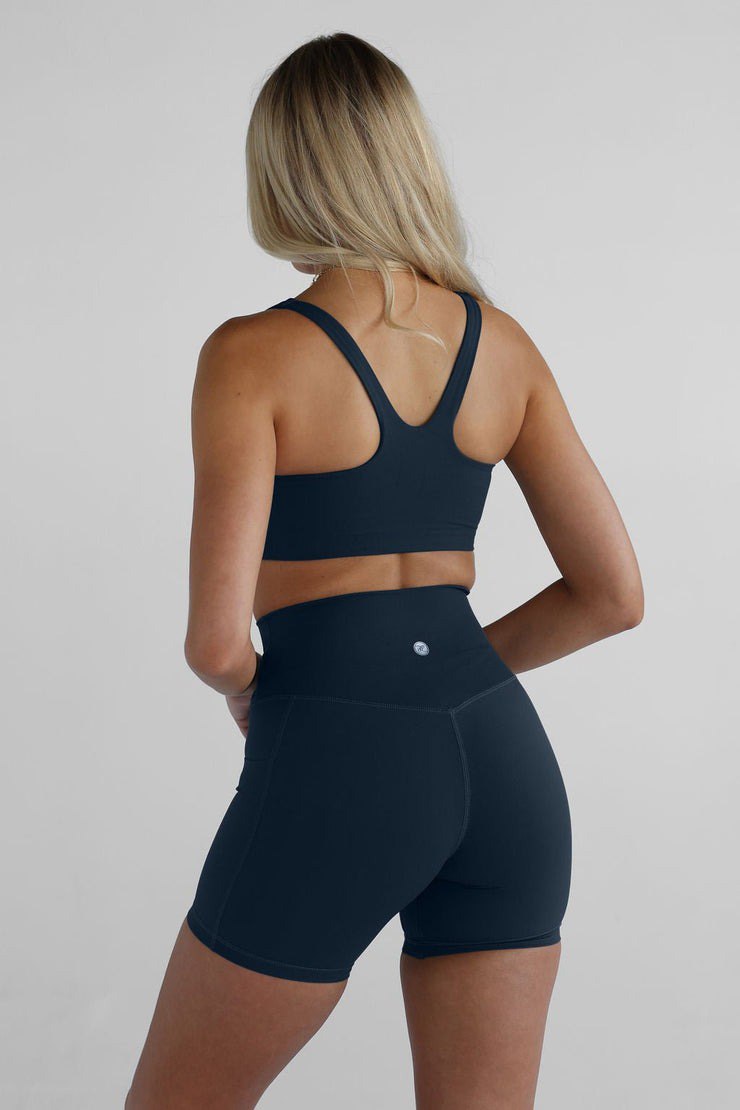 Lovertti SENERE High-Waist Pocket Shorts – NAVY