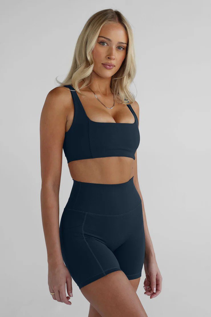 Lovertti SENERE High-Waist Pocket Shorts – NAVY