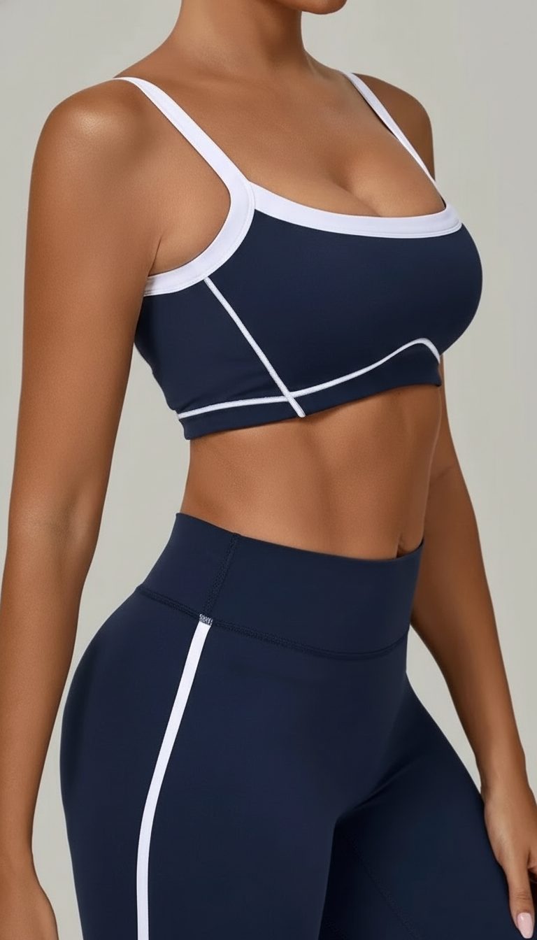 Loverrti SERENE Yoga Crop Top - Navi