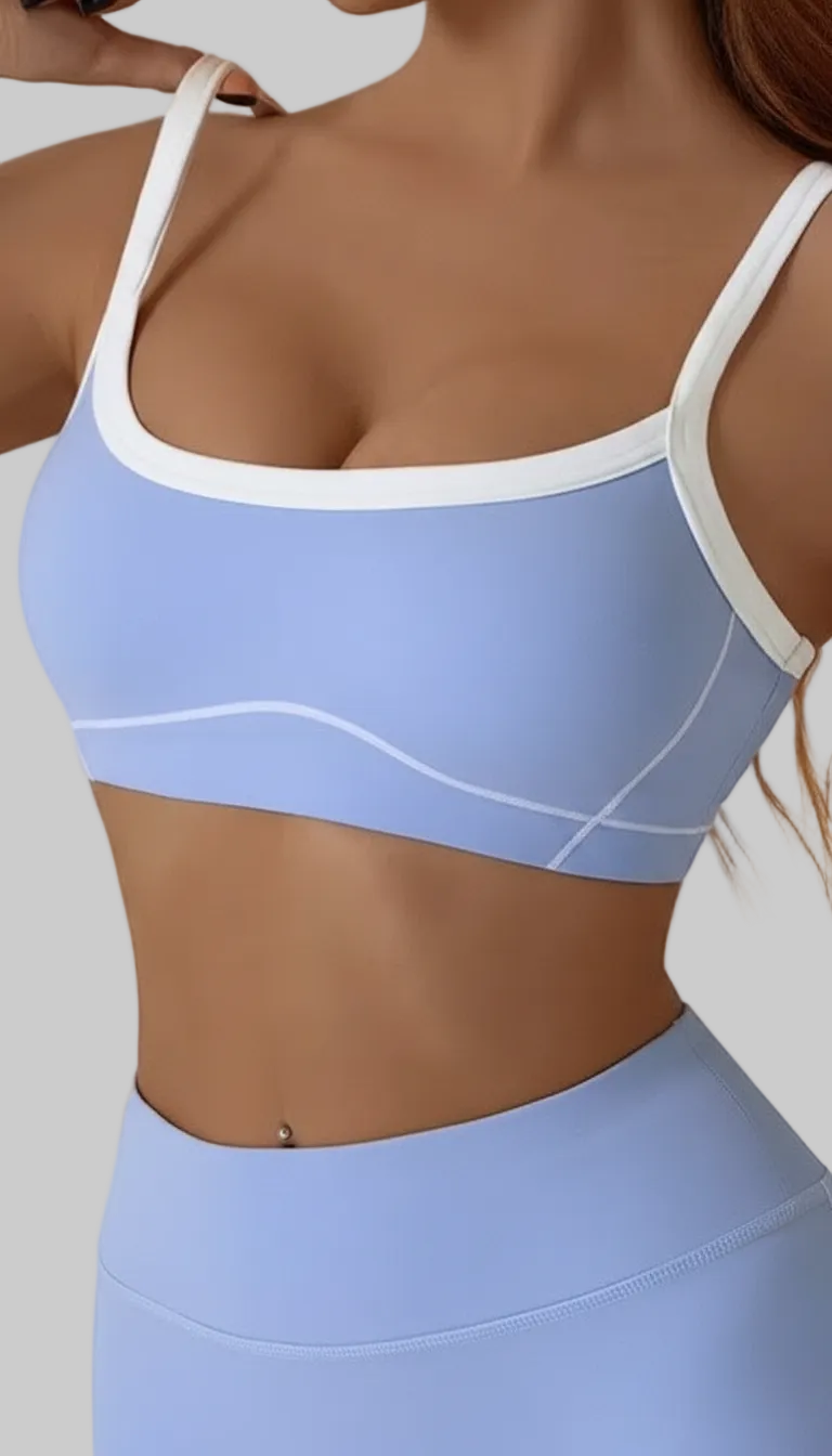 Loverrti SERENE Yoga Crop Top - Light Blue