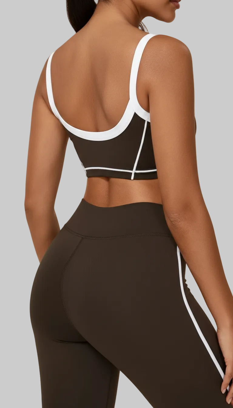 Loverrti SERENE Yoga Crop Top - Brown