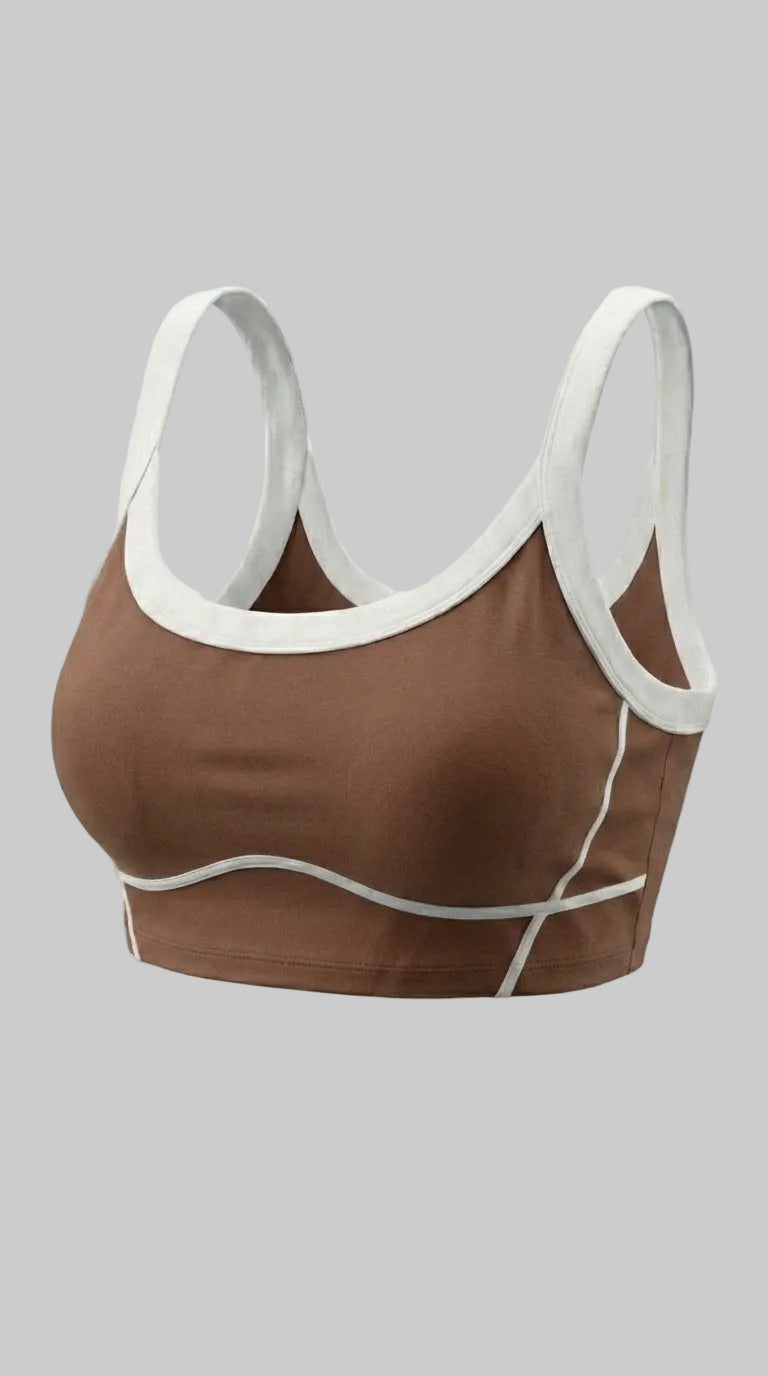 Loverrti SERENE Yoga Crop Top - Brown