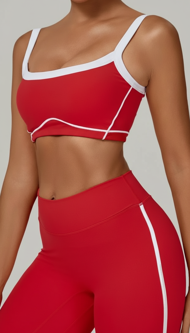 Loverrti SERENE Yoga Crop Top - Red