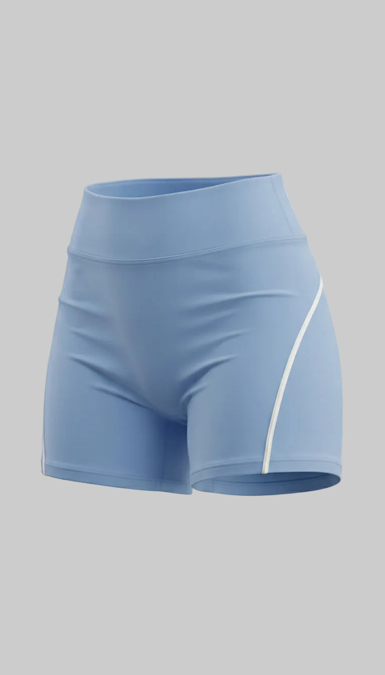 Lovertti SERENE Seamless Yoga Shorts - Light Blue