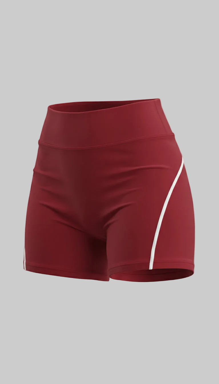 Lovertti SERENE Seamless Yoga Shorts - Cherry Cola