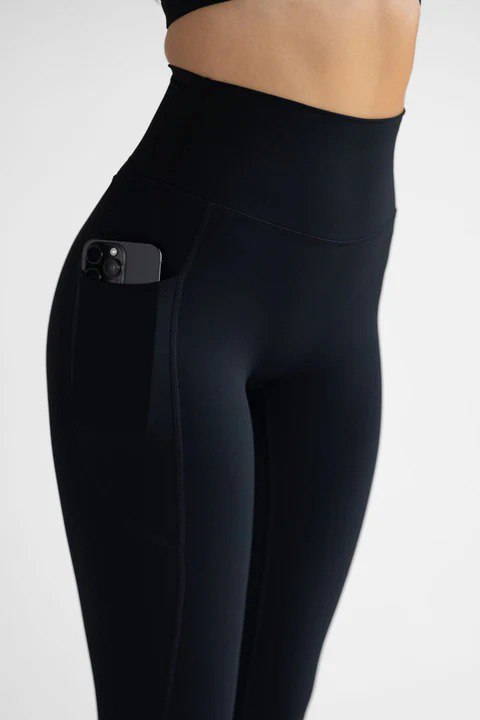 Lovertti SERENE Pocket Full Length Leggings - Black